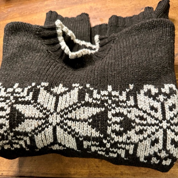 G H Bass and Co Mens Dark Brown Wool Sweater Woodland Style Made In England - Picture 4 of 10